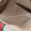 GUCCI GG Supreme Web Sherry Line Tote Bag PVC Beige 39 02 003 Auth ep13207V-16