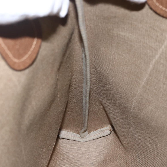 GUCCI GG Supreme Web Sherry Line Tragetasche PVC Beige 39 02 003 Auth ep13207V