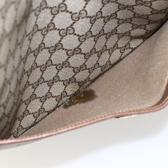 GUCCI GG Supreme Web Sherry Line Tote Bag PVC Beige 39 02 003 Auth ep13207V