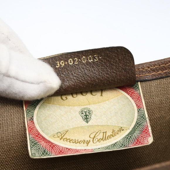 GUCCI GG Supreme Web Sherry Line Tote Bag PVC Beige 39 02 003 Auth ep13207V