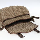 Christian Dior Trotter Canvas Shoulder Bag Beige Gold Auth ep13208-10