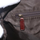 Christian Dior Trotter Canvas Shoulder Bag Beige Gold Auth ep13208-19