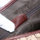 Christian Dior Trotter Canvas Shoulder Bag Beige Gold Auth ep13208-12