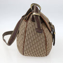 Christian Dior Trotter Canvas Shoulder Bag Beige Gold Auth ep13208-3