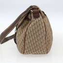 Christian Dior Trotter Canvas Shoulder Bag Beige Gold Auth ep13208-4