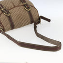 Christian Dior Trotter Canvas Shoulder Bag Beige Gold Auth ep13208-7