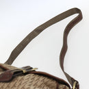 Christian Dior Trotter Canvas Shoulder Bag Beige Gold Auth ep13208-8