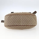 Christian Dior Trotter Canvas Shoulder Bag Beige Gold Auth ep13208-5