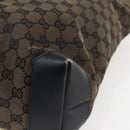 GUCCI GG Canvas Tote Bag Black Silver 019 0401 Auth ep13216-12