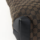 GUCCI GG Canvas Tote Bag Black Silver 019 0401 Auth ep13216-13