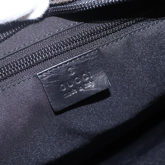 GUCCI GG Canvas Tote Bag Black Silver 019 0401 Auth ep13216
