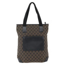 GUCCI GG Canvas Tote Bag Black Silver 019 0401 Auth ep13216-2