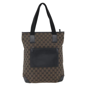 GUCCI GG Canvas Tote Bag Black Silver 019 0401 Auth ep13216 - 0