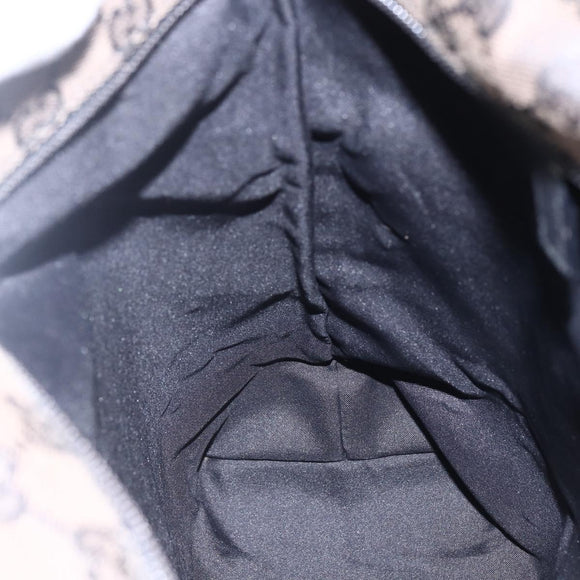 GUCCI GG Canvas Tote Bag Black Silver 019 0401 Auth ep13216