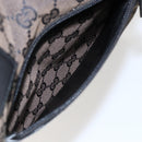 GUCCI GG Canvas Tote Bag Black Silver 019 0401 Auth ep13216-22