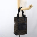 GUCCI GG Canvas Tote Bag Black Silver 019 0401 Auth ep13216-24