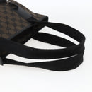 GUCCI GG Canvas Tote Bag Black Silver 019 0401 Auth ep13216-7