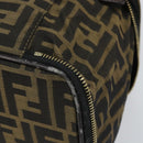 FENDI Zucca Canvas Hand Bag Brown Black Auth ep13217-17