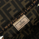 FENDI Zucca Canvas Hand Bag Brown Black Auth ep13217-11