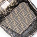 FENDI Zucca Canvas Hand Bag Brown Black Auth ep13217-10
