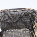 FENDI Zucca Canvas Hand Bag Brown Black Auth ep13217-20