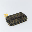 FENDI Zucca Canvas Hand Bag Brown Black Auth ep13217-12