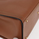 GUCCI Bamboo Hand Bag Leather Brown Gold 002 1186 0260 Auth ep13219-8