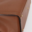 GUCCI Bamboo Hand Bag Leather Brown Gold 002 1186 0260 Auth ep13219-16