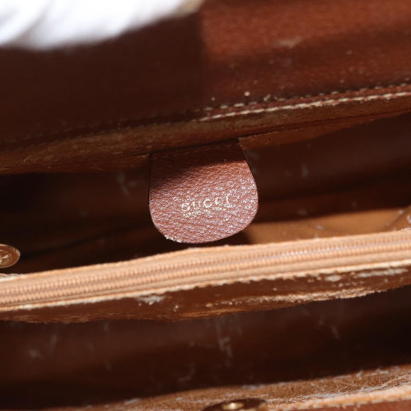 GUCCI Bamboo Hand Bag Leather Brown Gold 002 1186 0260 Auth ep13219
