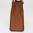 GUCCI Bamboo Hand Bag Leather Brown Gold 002 1186 0260 Auth ep13219-3
