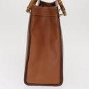 GUCCI Bamboo Hand Bag Leather Brown Gold 002 1186 0260 Auth ep13219-4