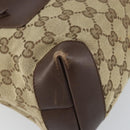 GUCCI Tote Bag Canvas Beige Silver 019 0402 1705 Auth ep13220-11