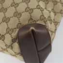 GUCCI Tote Bag Canvas Beige Silver 019 0402 1705 Auth ep13220-12