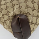 GUCCI Tote Bag Canvas Beige Silver 019 0402 1705 Auth ep13220-13