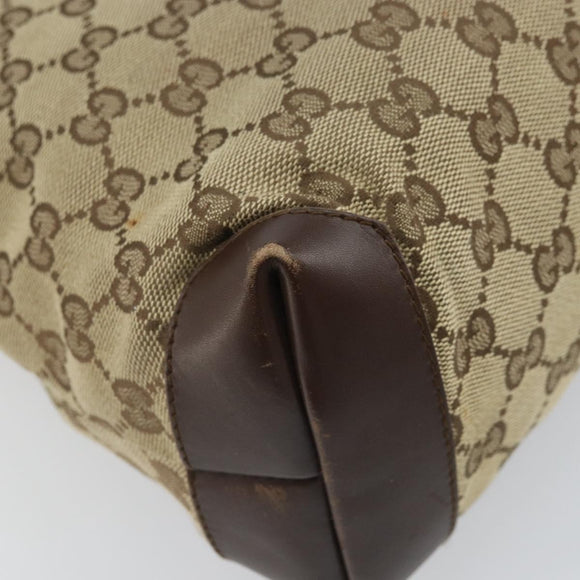 GUCCI Tote Bag Canvas Beige Silver 019 0402 1705 Auth ep13220