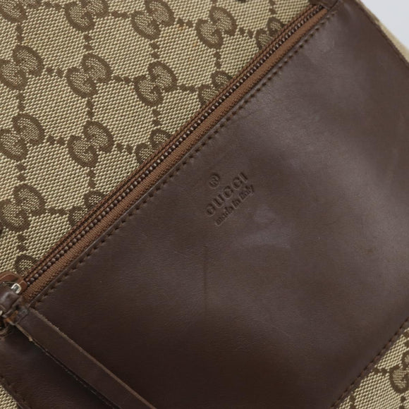 GUCCI Tote Bag Canvas Beige Silver 019 0402 1705 Auth ep13220