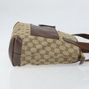 GUCCI Tote Bag Canvas Beige Silver 019 0402 1705 Auth ep13220-4