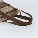 GUCCI Tote Bag Canvas Beige Silver 019 0402 1705 Auth ep13220-7