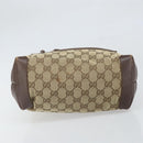 GUCCI Tote Bag Canvas Beige Silver 019 0402 1705 Auth ep13220-9