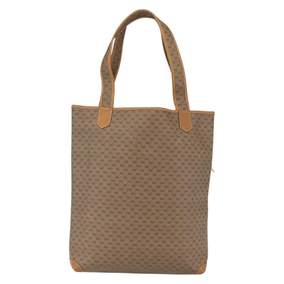 GUCCI Micro GG Supreme Tote Bag PVC Beige Gold 002 39 0054 Auth ep13221