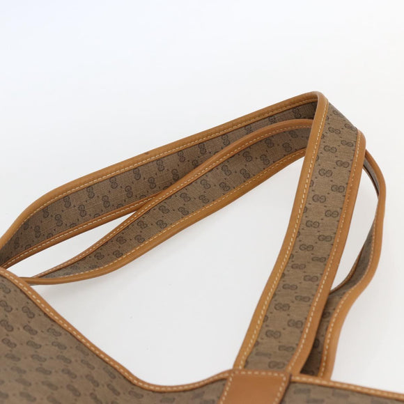 GUCCI Micro GG Supreme Tote Bag PVC Beige Gold 002 39 0054 Auth ep13221