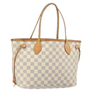 LOUIS VUITTON Damier Azur Neverfull PM Tote Bag N41362 LV Auth ep13222-1