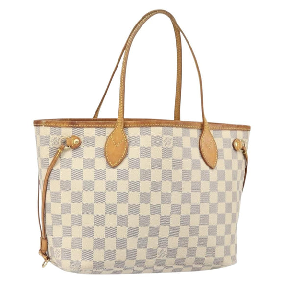 LOUIS VUITTON Damier Azur Neverfull PM Tote Bag N41362 LV Auth ep13222