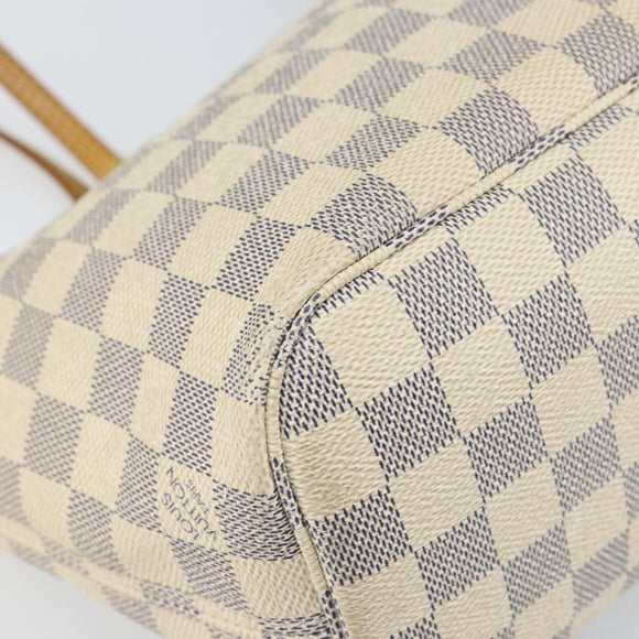 LOUIS VUITTON Damier Azur Neverfull PM Tote Bag N41362 LV Auth ep13222