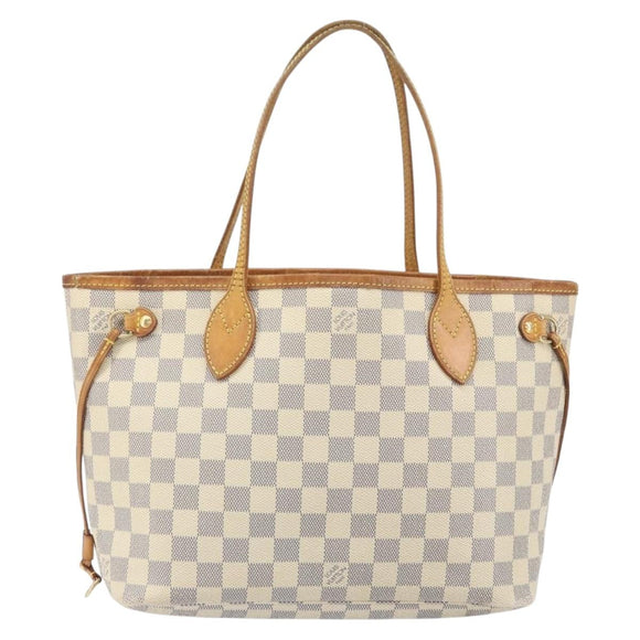 LOUIS VUITTON Damier Azur Neverfull PM Tote Bag N41362 LV Auth ep13222
