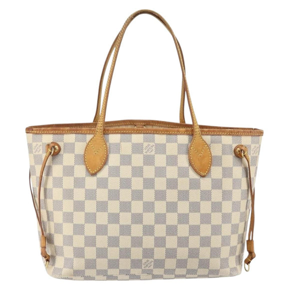 LOUIS VUITTON Damier Azur Neverfull PM Tote Bag N41362 LV Auth ep13222