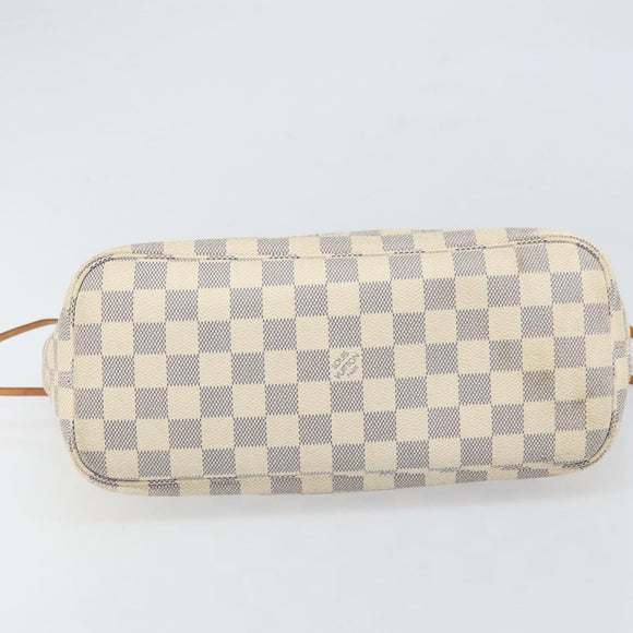 LOUIS VUITTON Damier Azur Neverfull PM Tote Bag N41362 LV Auth ep13222