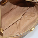 GUCCI Micro GG Supreme Boston Bag PVC Beige Gold 002 58 0165 Auth ep13225-10