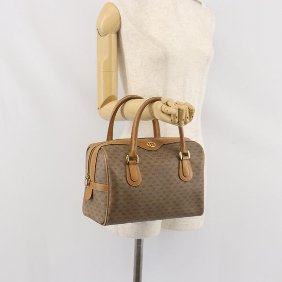 GUCCI Micro GG Supreme Boston Bag PVC Beige Gold 002 58 0165 Auth ep13225