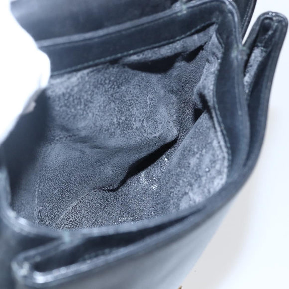 GUCCI Umhängetasche Leder Schwarz Silber 001 2214 Auth ep13226